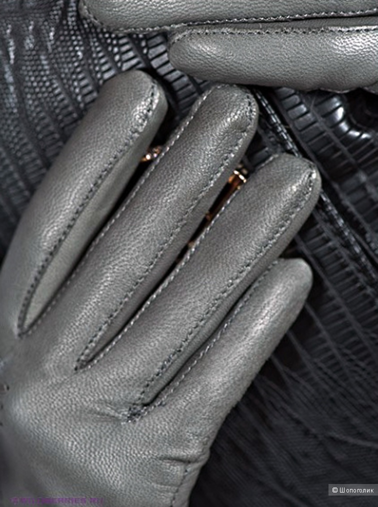 Кожаные перчатки, AnyDay, размер 7,5