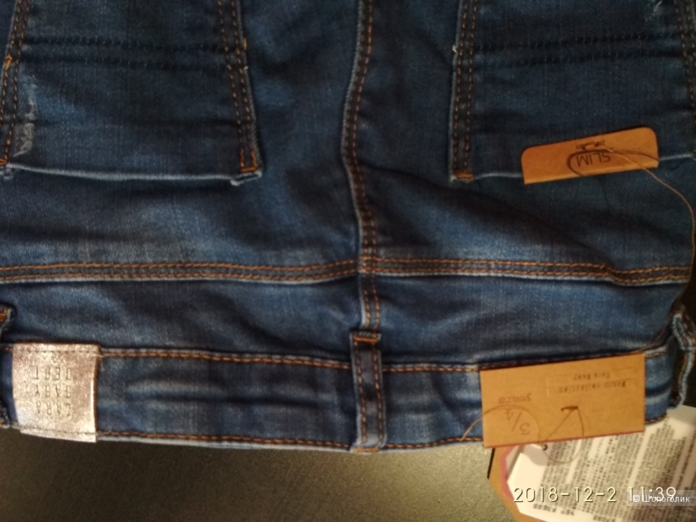 Джинсы zara 3/4