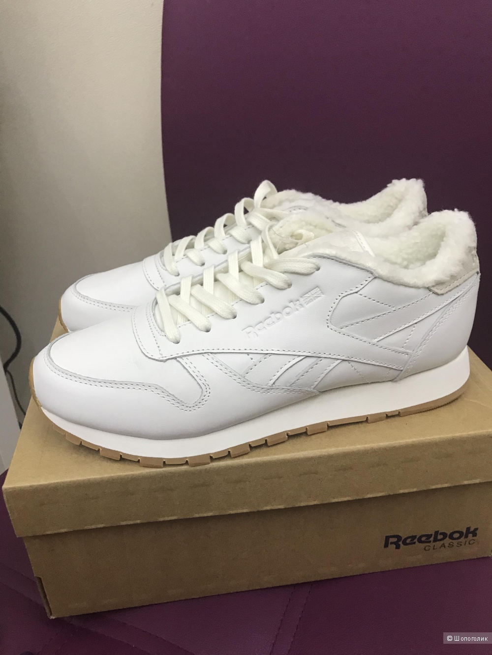 Кроссовки утеплённые Reebok Classic, 37.5 размер