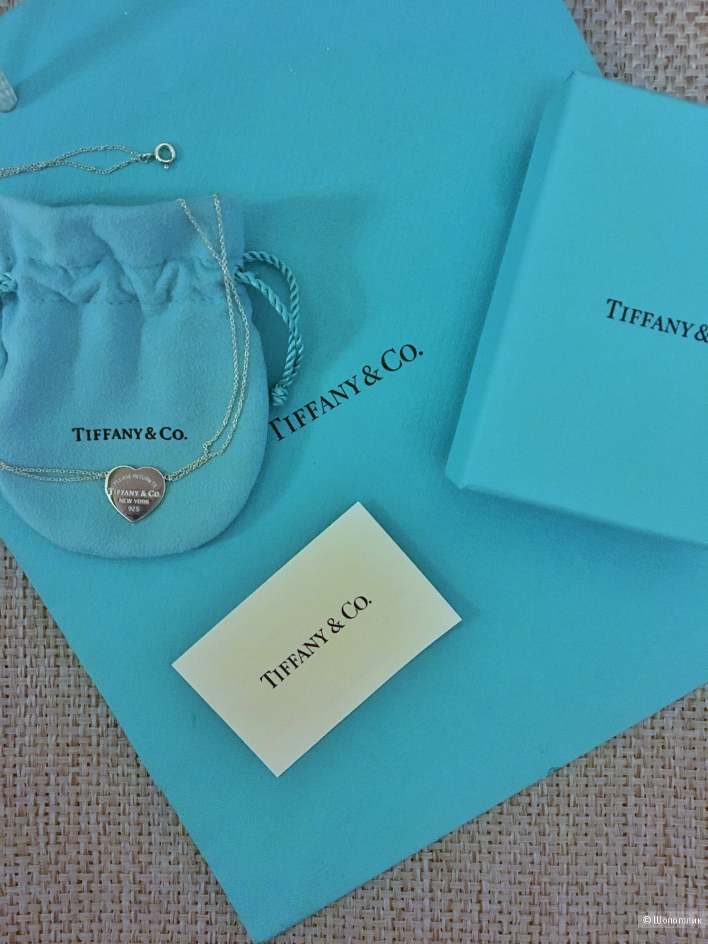 Подвеска Tiffany&co, серебро 925 пробы