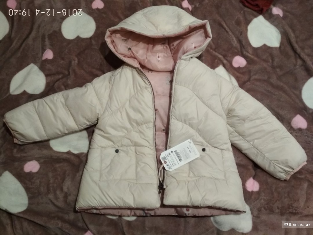 Двусторонняя куртка zara размер 104