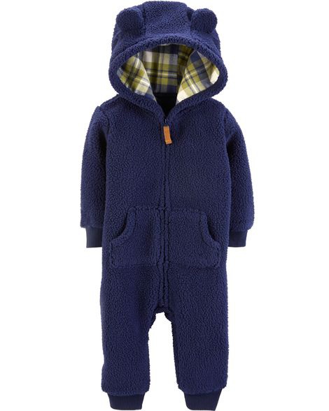 Комбинезон Carters из шерпы, размер 12м (72-76 см)