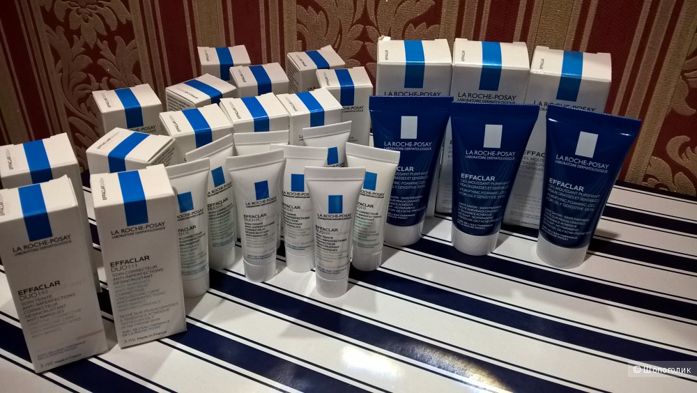Гель для умывания + крем-гель La Roche-Posay Effaclar 15 мл*3 шт, 3мл*15шт