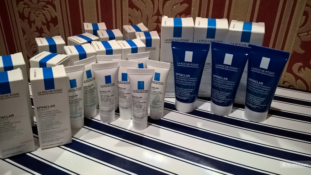 Гель для умывания + крем-гель La Roche-Posay Effaclar 15 мл*3 шт, 3мл*15шт