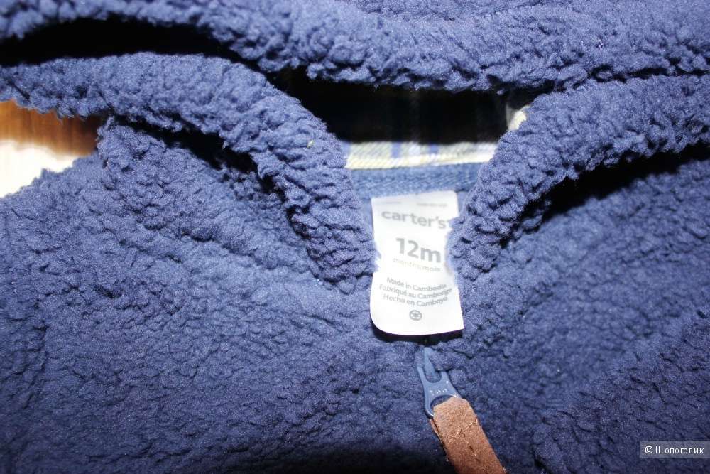 Комбинезон Carters из шерпы, размер 12м (72-76 см)