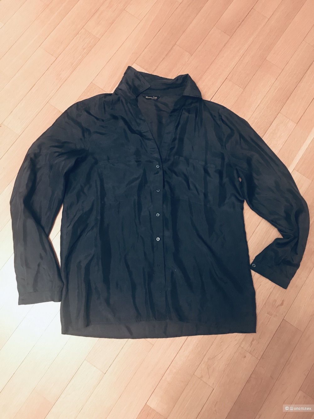 Шелковая блуза Massimo Dutti 40 , М ( 44 - 46 рус)
