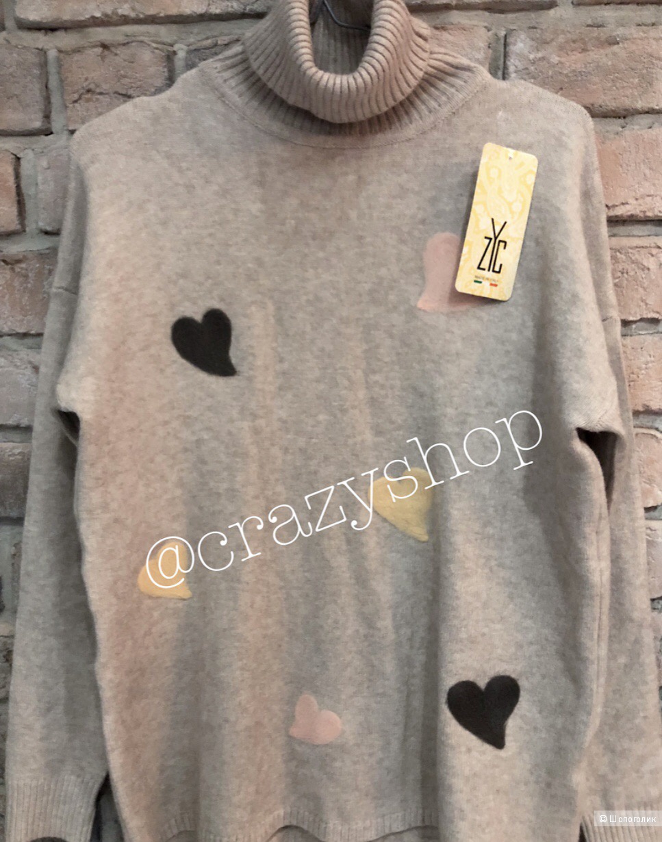Свитер кашемир ZYC, oversize