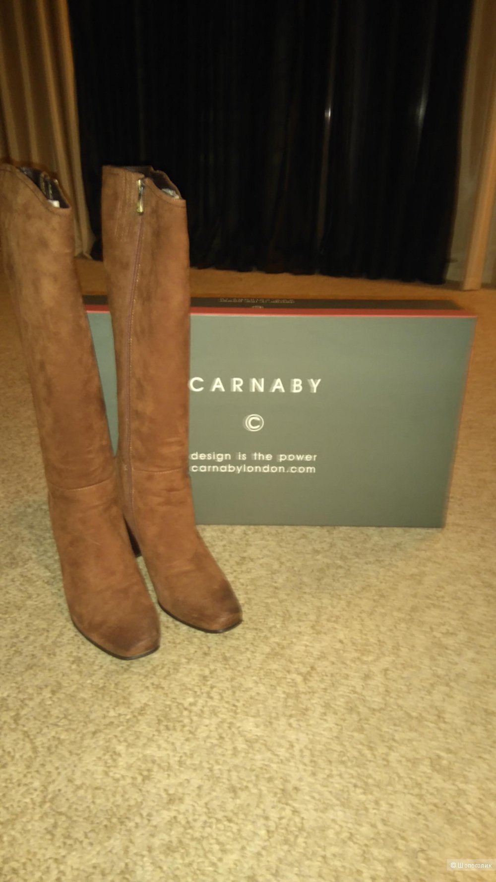 Сапоги замшевые Carnaby 39 размер