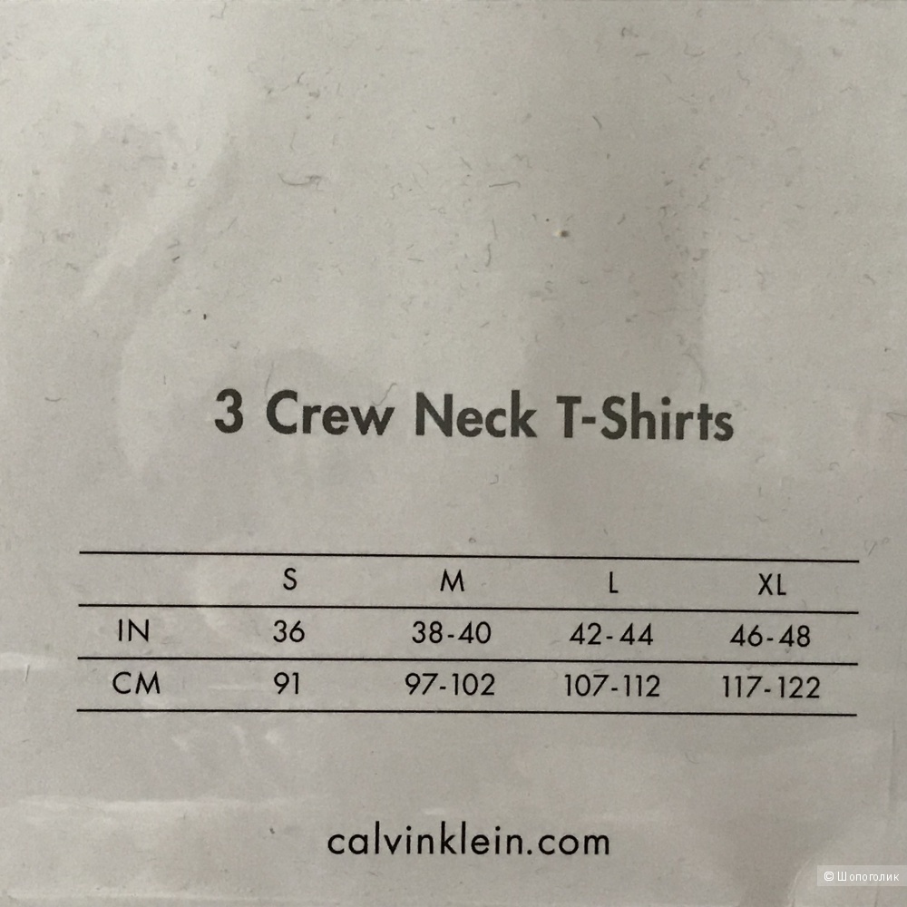 Calvin Klein комплект из трех мужских футболок, размер L
