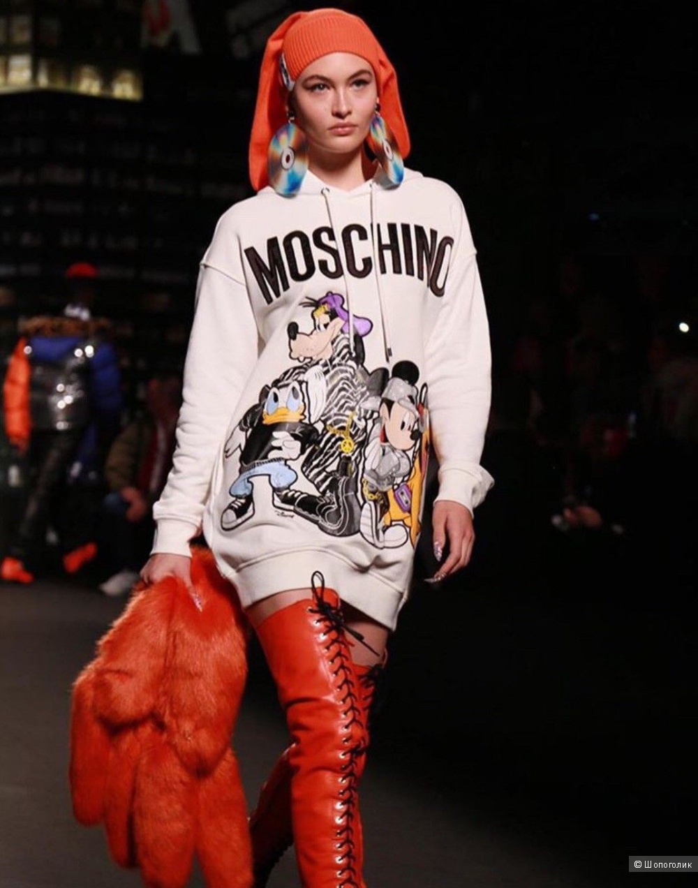 Moschino H&M Худи Платье Толстовка XS и S