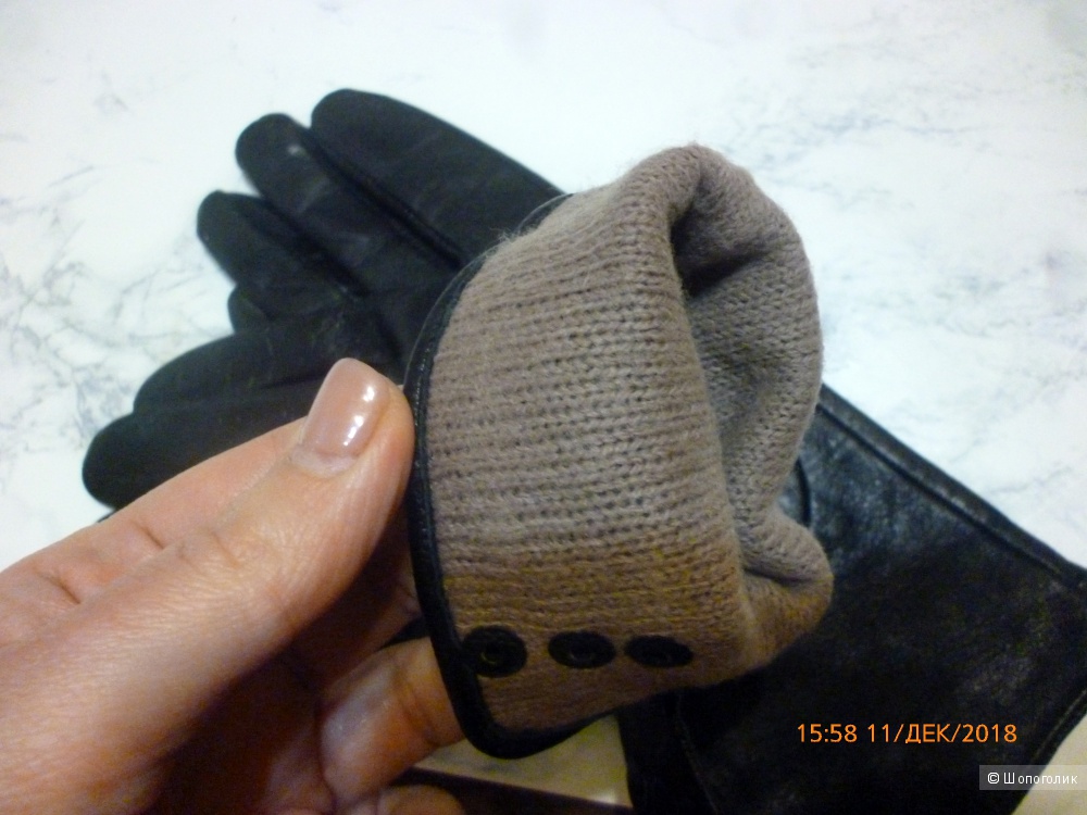 Кожаные перчатки Paiao, размер 7