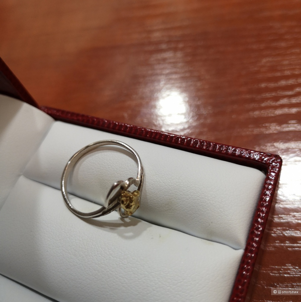 Кольцо "Эстелина" Rare Gold 999, размер 17,5