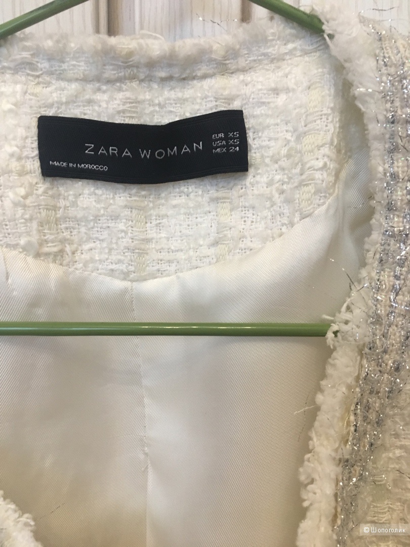 Твидовый жакет Zara XS