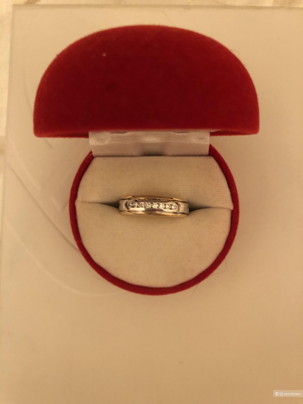 Кольцо с бриллиантами 17 размер