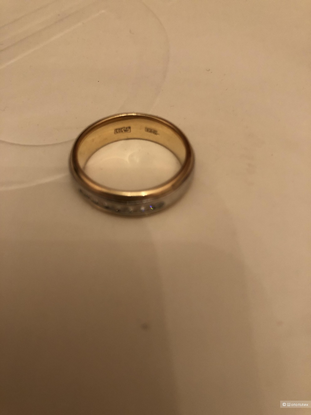Кольцо с бриллиантами 17 размер