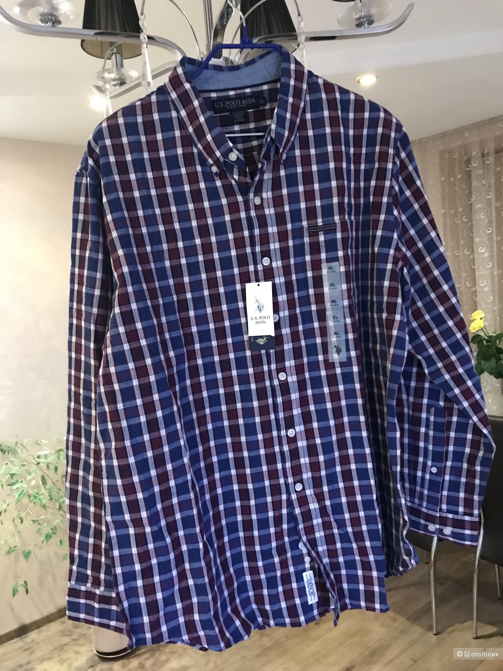 Рубашка мужская U.S.POLO ASSN размер XL