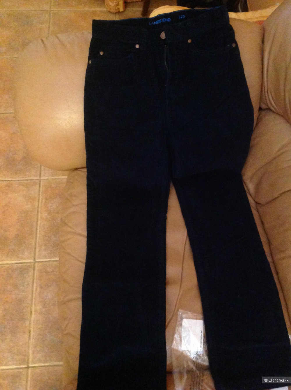 Утепленные вельветовые джинсы Landsend 12 slim