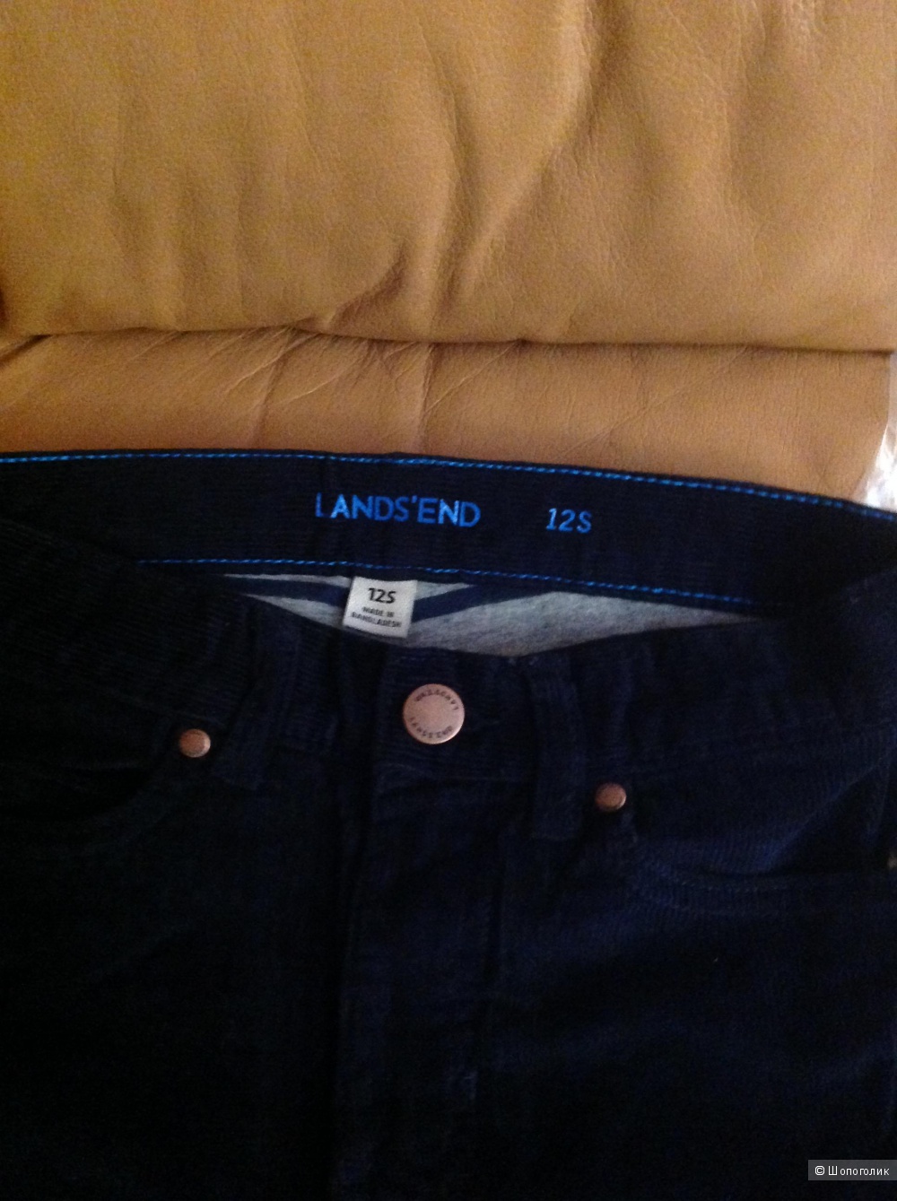 Утепленные вельветовые джинсы Landsend 12 slim
