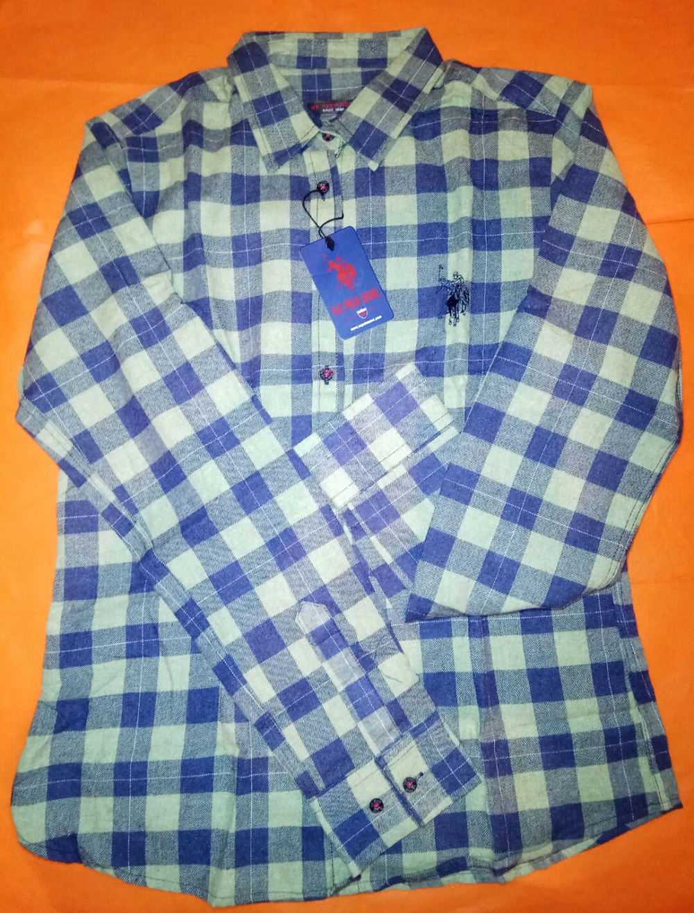 Рубашка фланелевая US POLO ASSN, XL