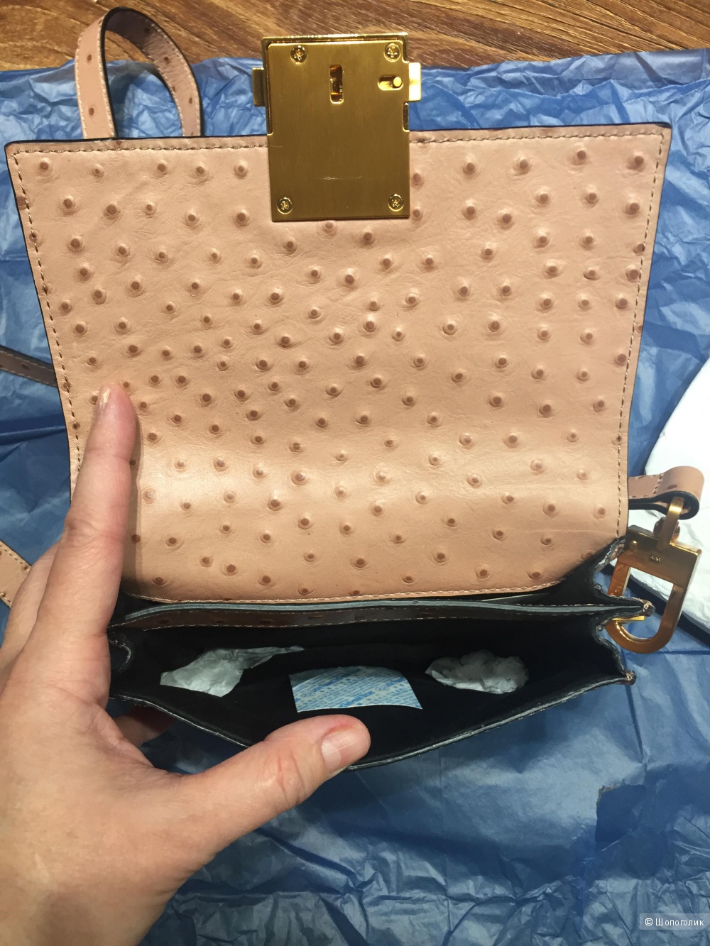 Сумка из страуса Karen Millen