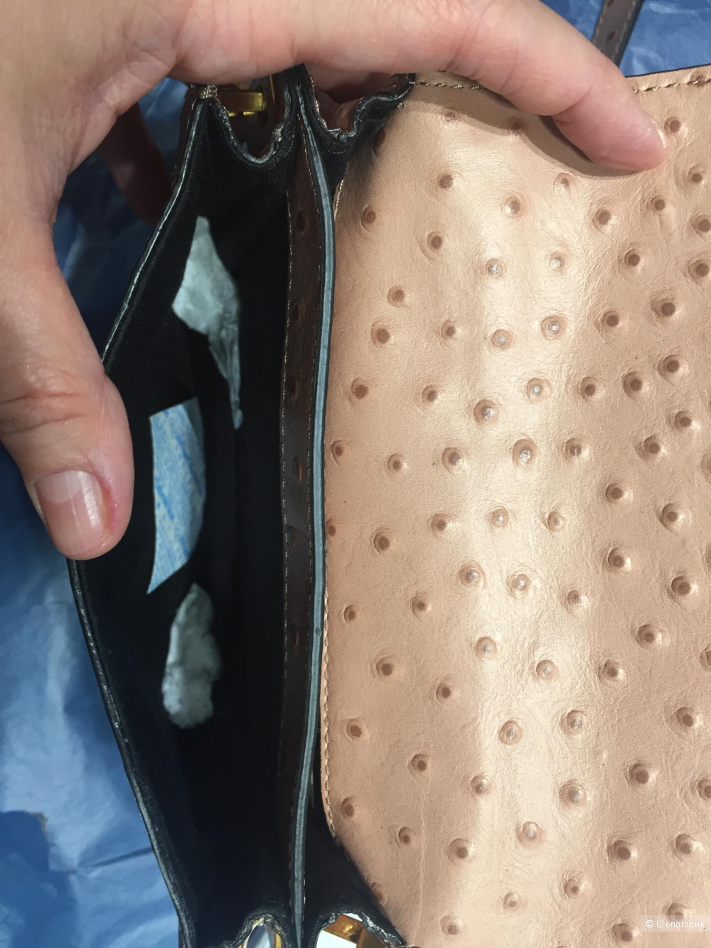 Сумка из страуса Karen Millen