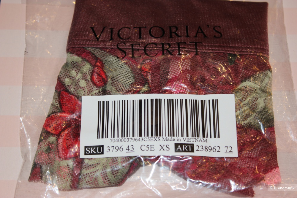 Трусики Pink от Victoria's Secret, размер XS (42) ОБ до 92 см