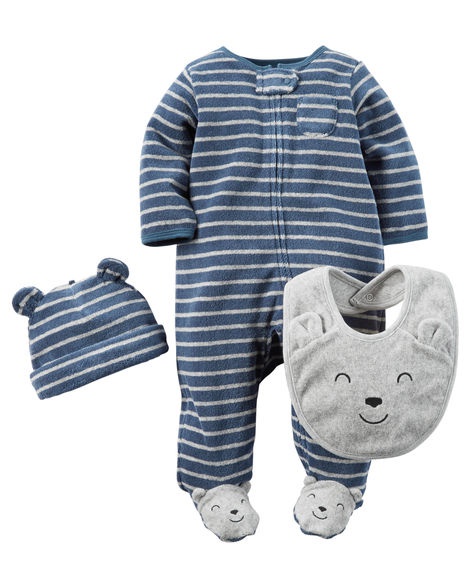 Набор Carters 3в1 с игрушкой Дисней, размер NB (55 см)