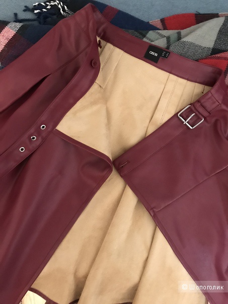 Юбка из кожзаменителя Asos UK10