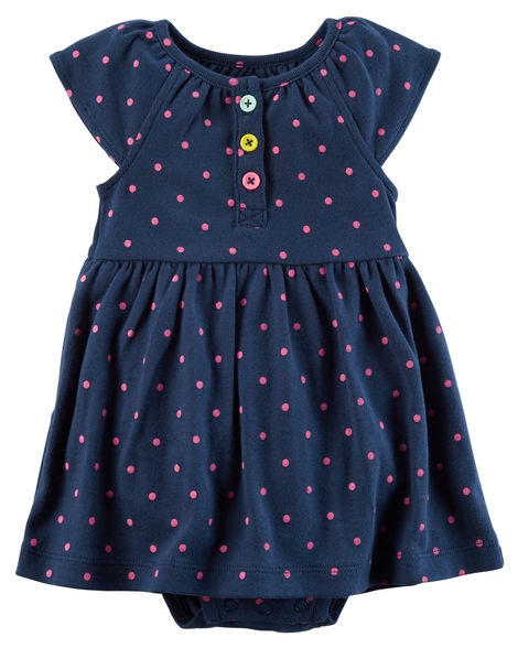 Комплект Carters из платья-боди и кардигана, размер 3м (61 см)