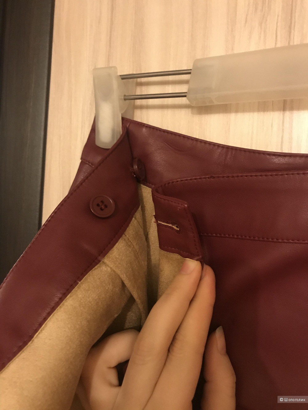 Юбка из кожзаменителя Asos UK10