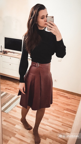 Юбка из кожзаменителя Asos UK10