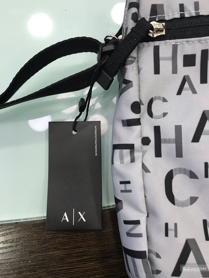 Сумка мужская Armani Exchange, размер 21 см х 25,5 см х 5,5 см
