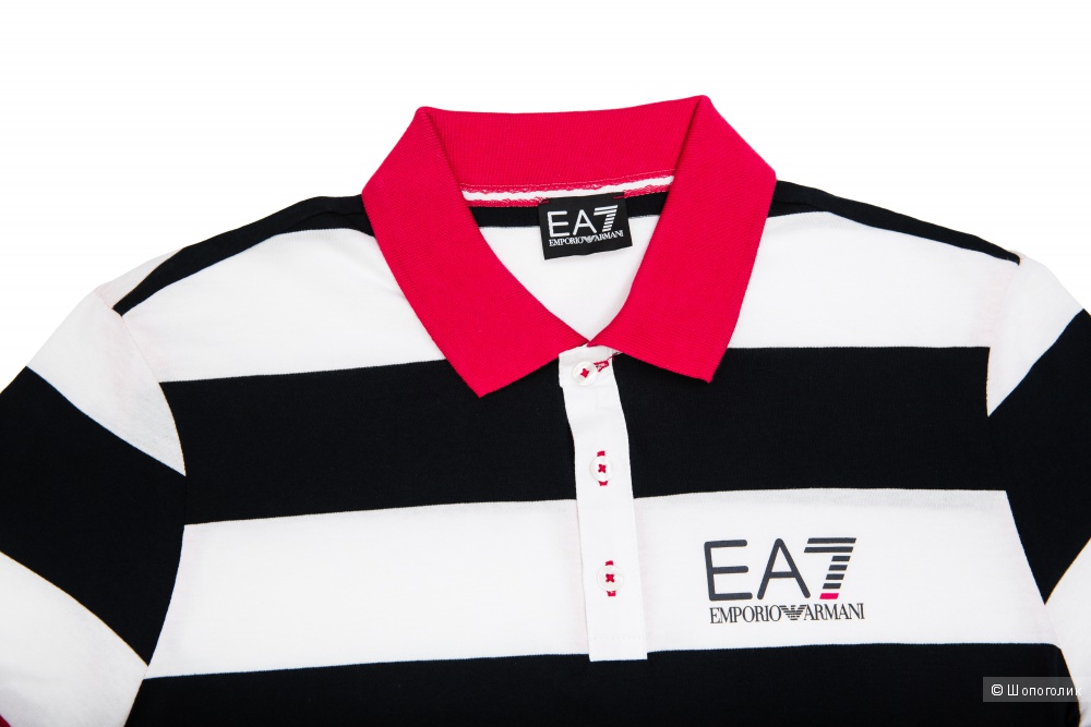 Мужская футболка поло EA7, размер S, M, L, XL