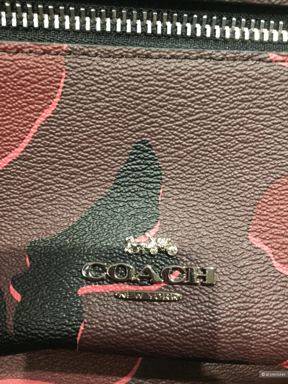 Женский кожаный рюкзак COACH.