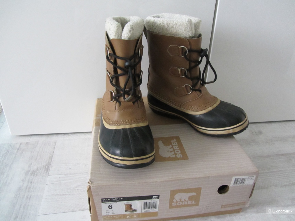 Зимние ботинки Sorel waterproof размер 38