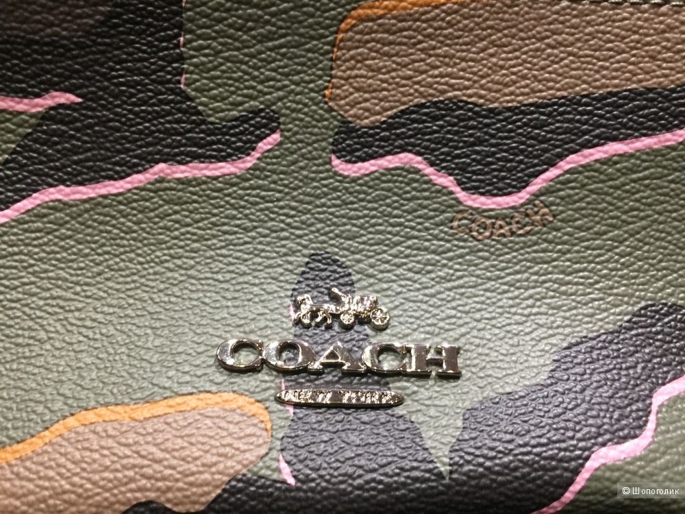 Женский кожаный рюкзак COACH.