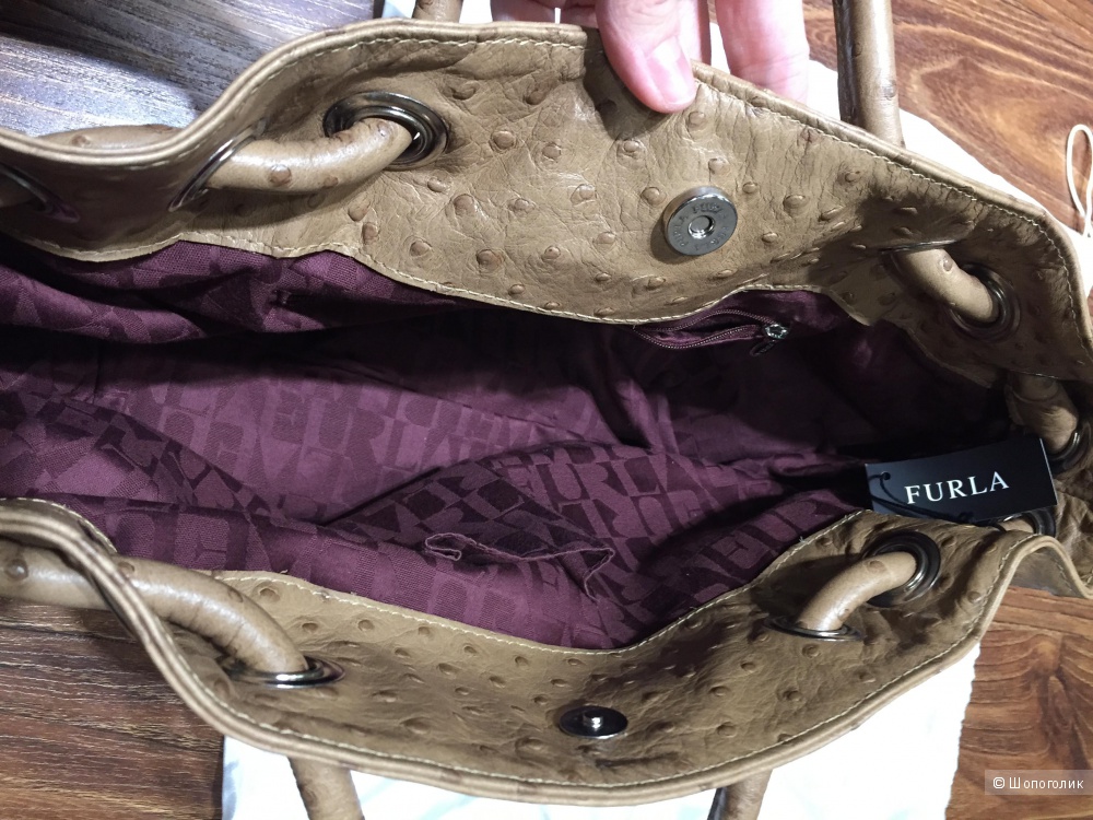 Сумка FURLA из страуса.