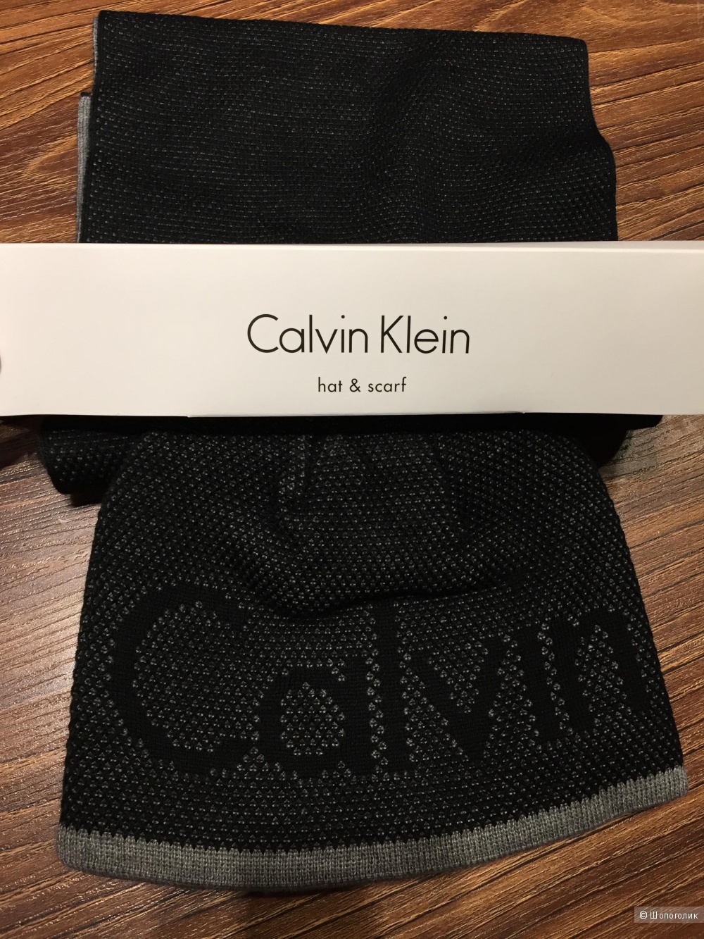 Мужской комплект шапка и шарф CALVIN KLEIN