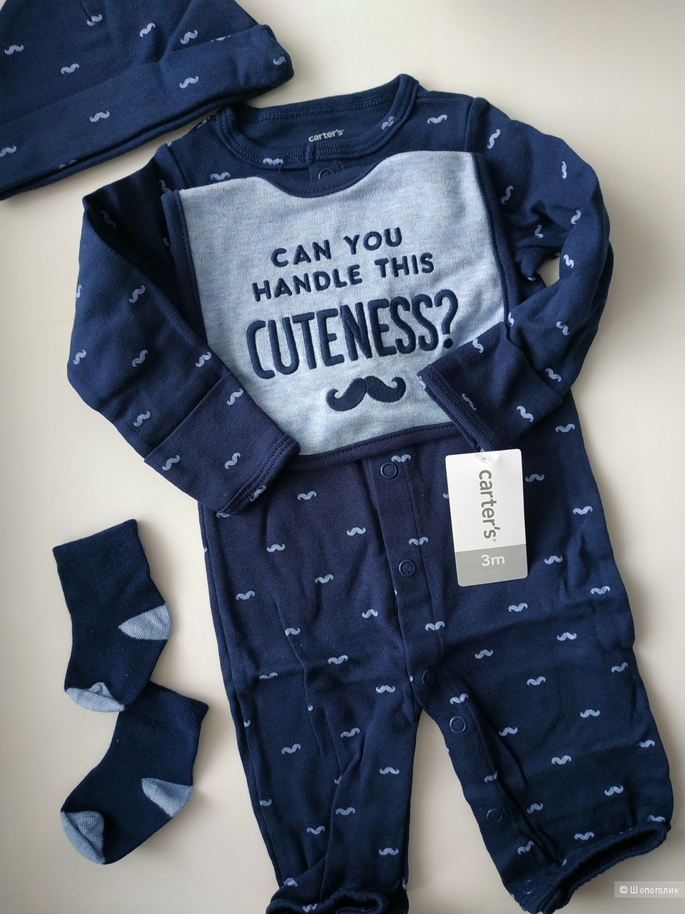 Комплект Carters "Возьми меня домой" Джентельмен, размер 3м (61 см)