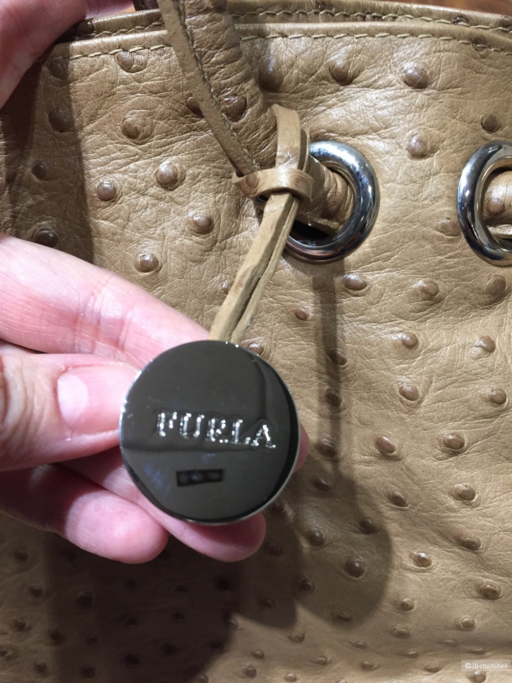 Сумка FURLA из страуса.