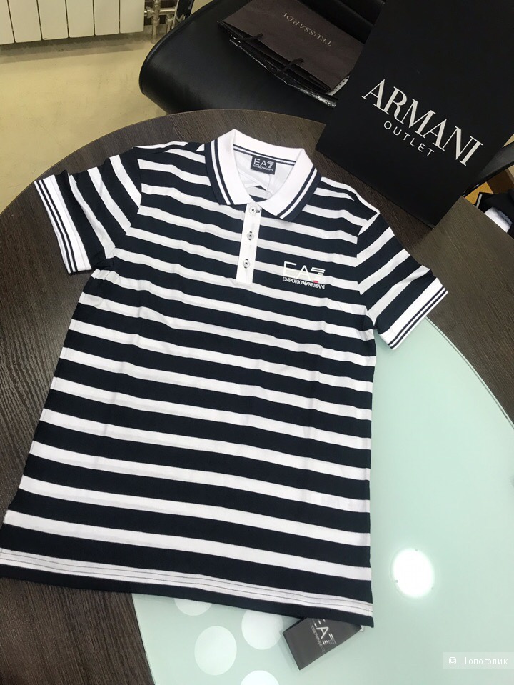 Футболка поло мужская EA7, размер S, L, XL
