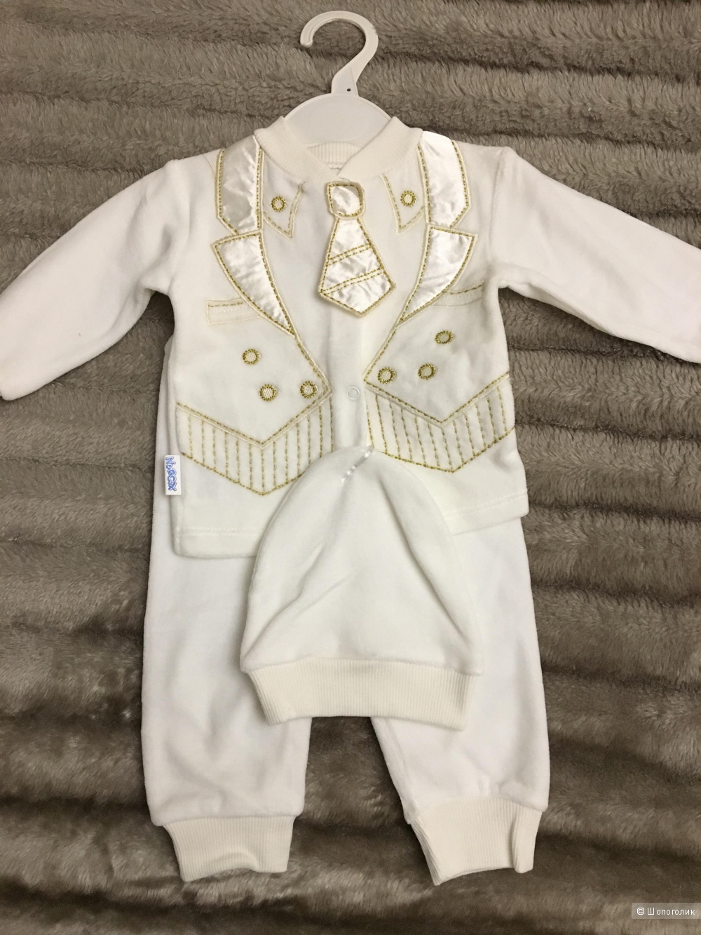 Сет из двух вещей , костюм Beyaz bebe 0-3 m. + nurcix 0-3 m.