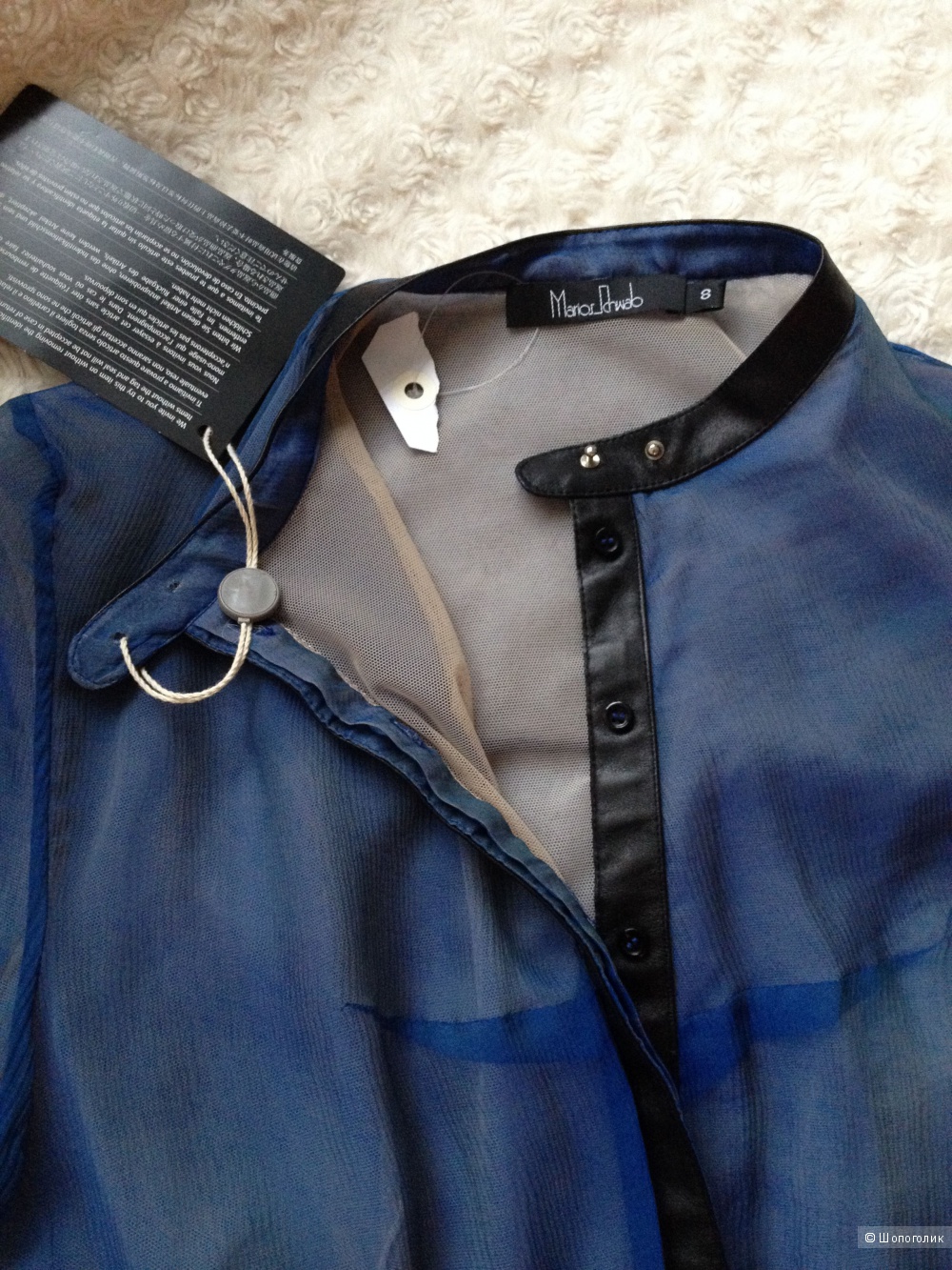 Блузка из шелка Marios Schwab размер 8 UK