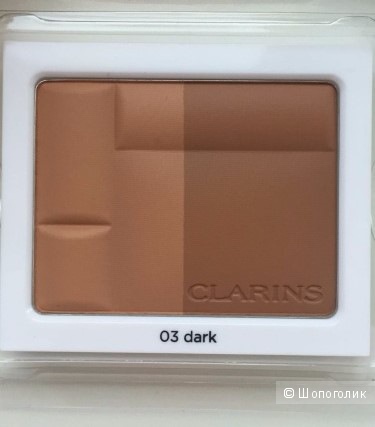 Clarins Bronzing Duo SPF 15 Компактная минеральная пудра с эффектом загара. Оттенок 01 и 03.