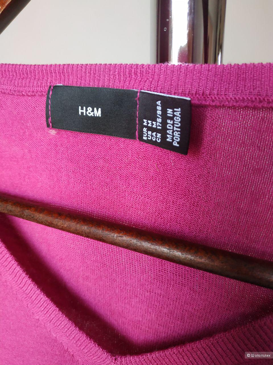 Джемпер H&M из шерсти мериноса, размер M-L