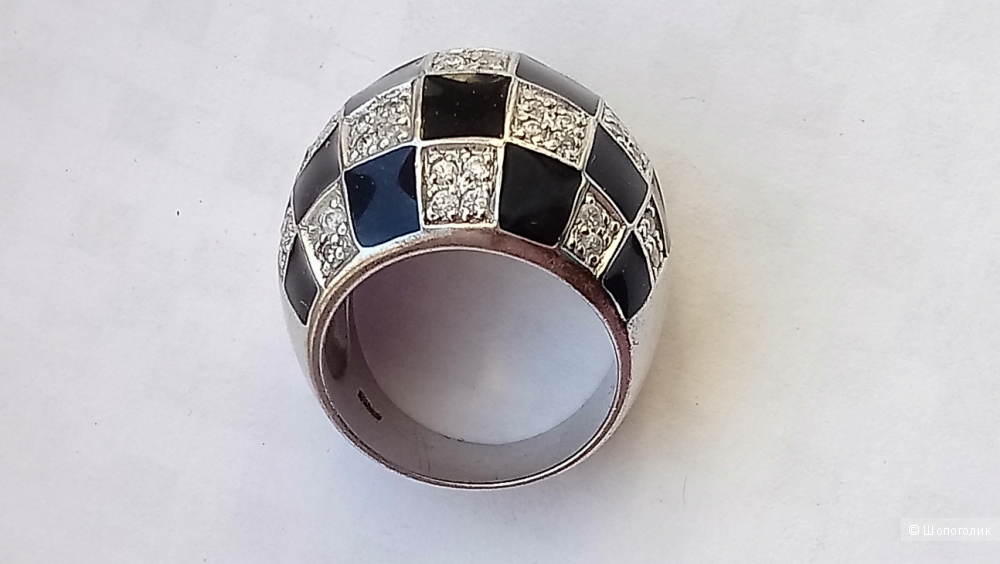 Серебряное кольцо  17,5 размер