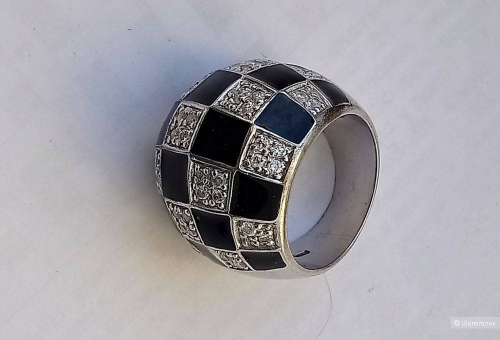 Серебряное кольцо  17,5 размер