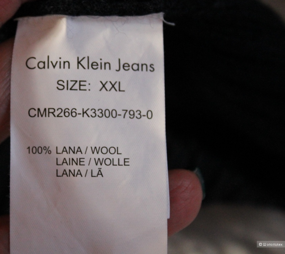 Шерстяной джемпер Calvin Klein, размер XXL