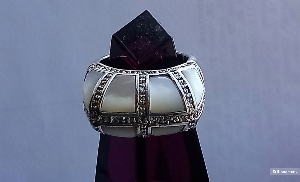 Серебряное кольцо 17,5 размер