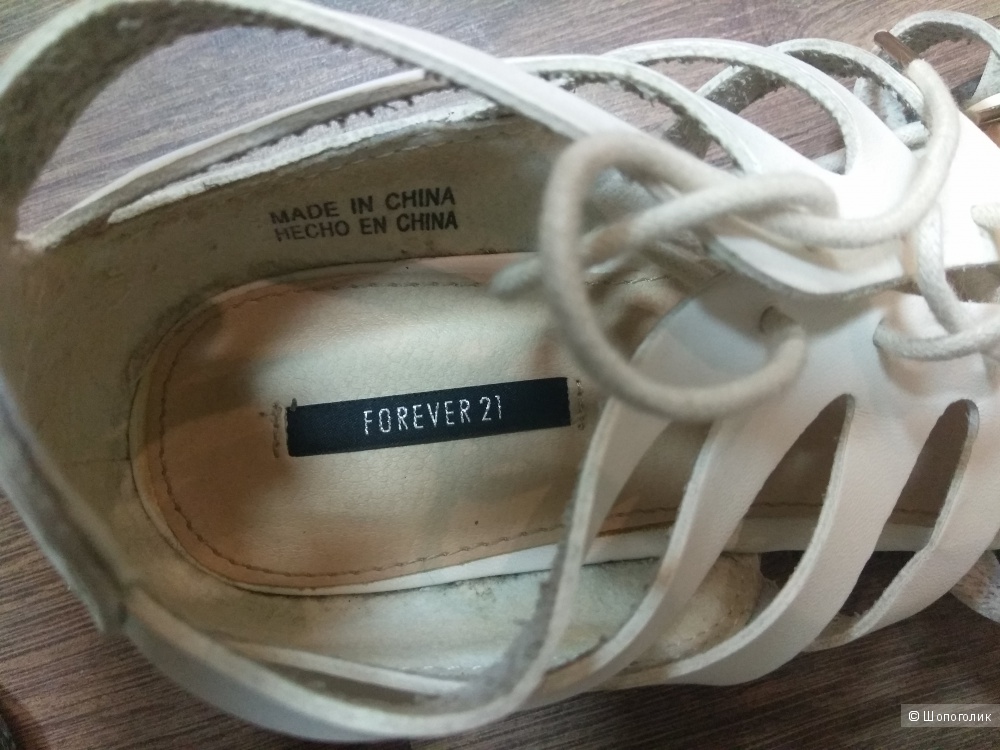 Босоножки со шнурками, 38 размер, Forever 21